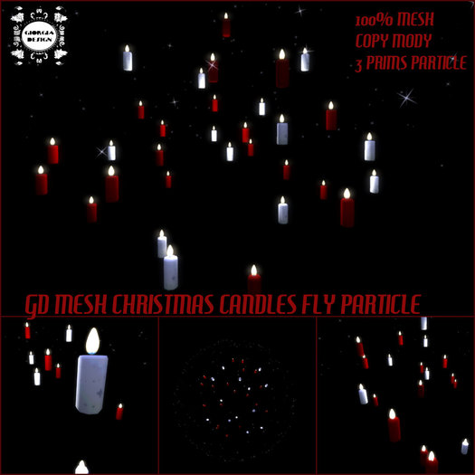 GD MESH CHRISTMAS CANDLES FLY PARTICLE