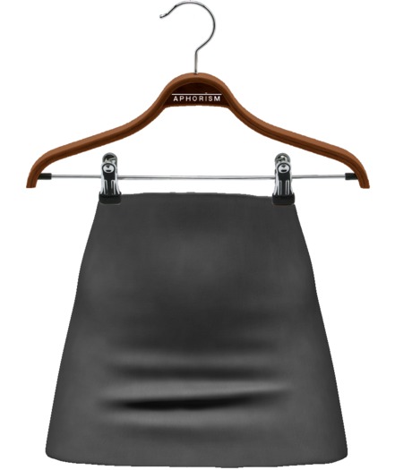 !APHORISM! Ashley Suede Skirt - Slate