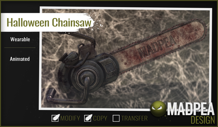 MadPea Halloween Chainsaw (add)