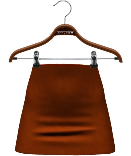 !APHORISM! Ashley Suede Skirt - Rust