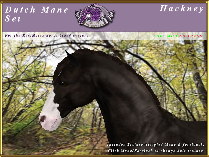 *E* RealHorse Dutch Mane Set [BOXED] Hackney