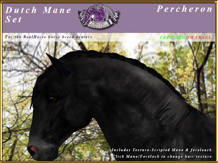 *E* RealHorse Dutch Mane Set [BOXED] Percheron