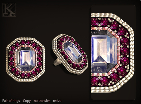 Second Life Marketplace Kunglers Celine Ring Quartz