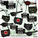 [ bubble ] -1- Black Bullet Cuffs - RARE