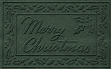 Christmas - Rug - Merry Christmas Watermark Green (MESH)