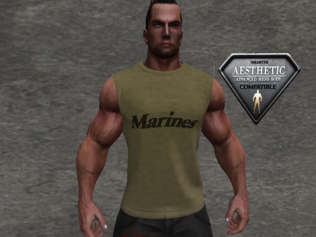 Marines sleeveless tee