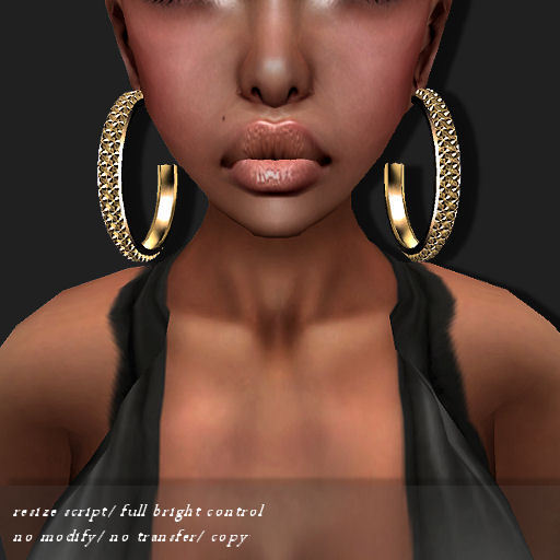 [DEMO] EARRING HOOP-VN GOLD     -RYCA-