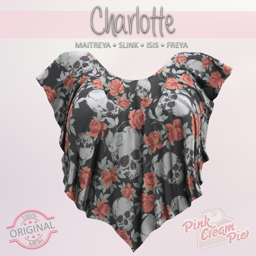 !PCP! :: Charlotte Shirt [Skulls N Roses]