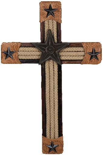 Wall Decor - Cross - Roped Star
