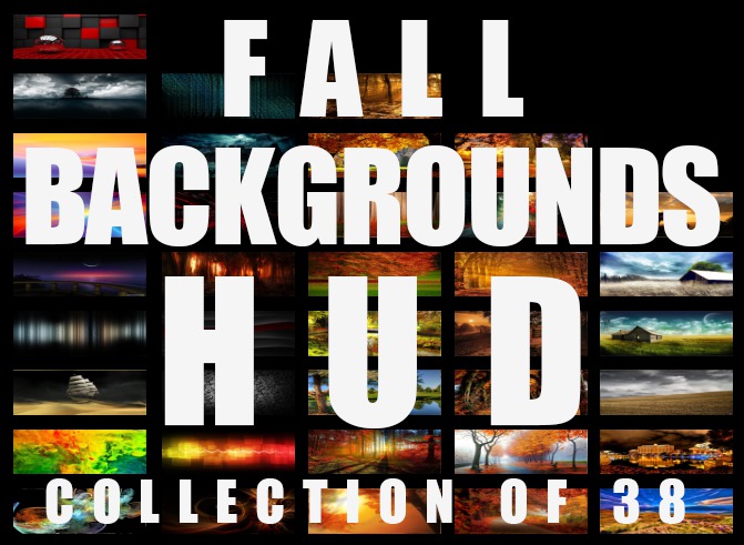 .:S.C:. Photo Backgrounds HUD - LITE - Autumn 38 Collection