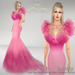 Belinda poster deep pink