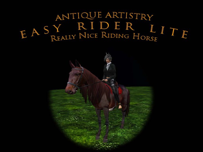 RIDING HORSE -BAY MAHOGANY Easy Rider Lite Riding Horse
