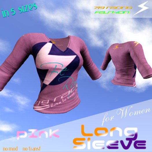 719 Racing Ladies Long Sleeve Pink