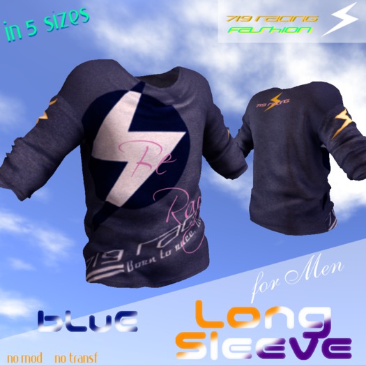 719 Racing Mens Long Sleeve Blue (Wear to unpack)
