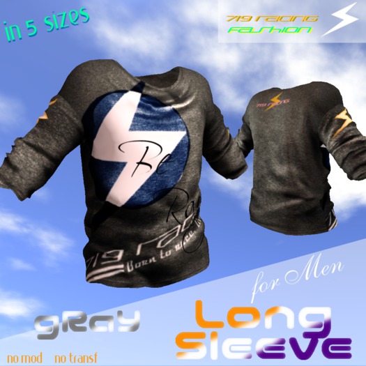 719 Racing Mens Long Sleeve Dark Gray (Wear to unpack)