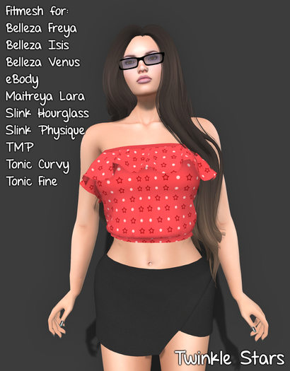 HANAU - Twinkle Stars Red -boxed-