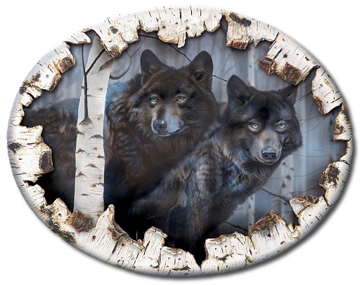 Wall Decor - Native American - Night Wolf