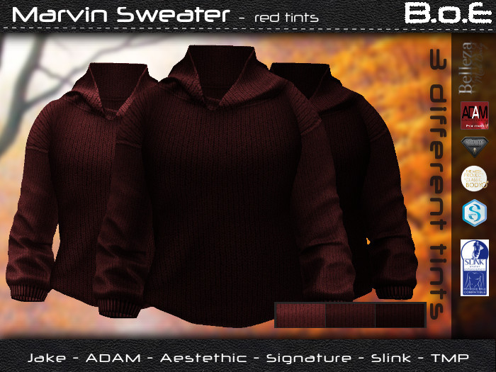 B.o.E - Marvin Sweater - red