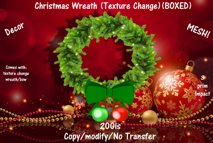 Christmas Wreath (Texture Change)(BOXED)