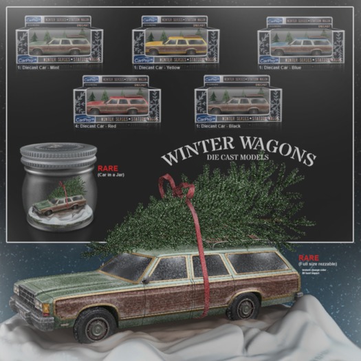 [Con.] Winter Wagons - Die Cast Car - Red 1