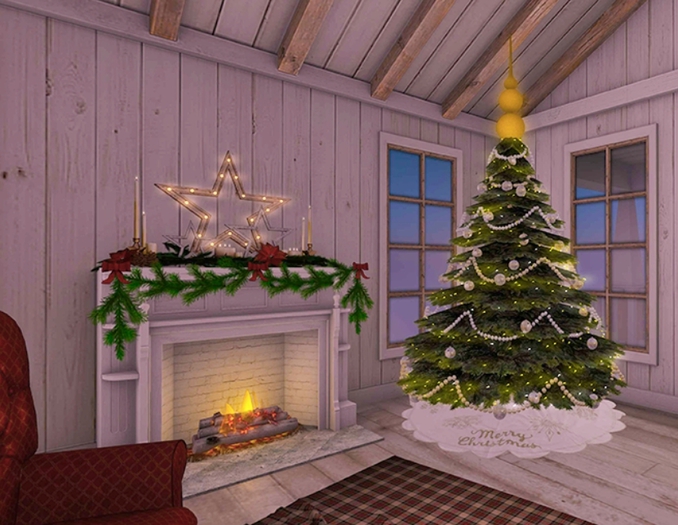 [DA] WHITE GOLD CHRISTMAS TREE