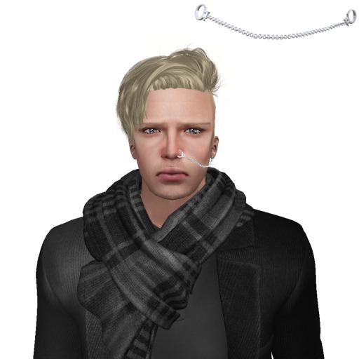 nose piercing handcuffs Unisex