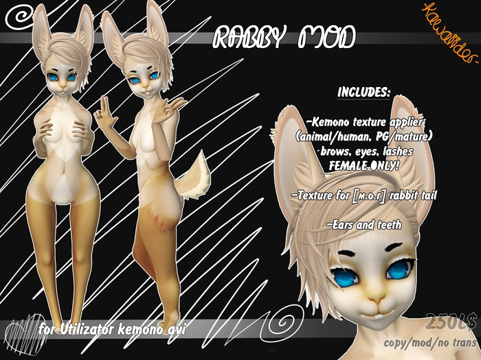 -KW- Kemono ~Rabby mod *cream*