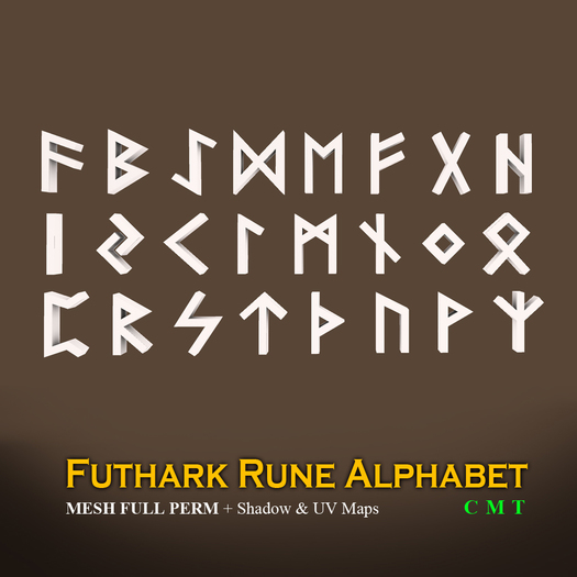 DDDF * Futhark Alphabet  (FULL PERM)