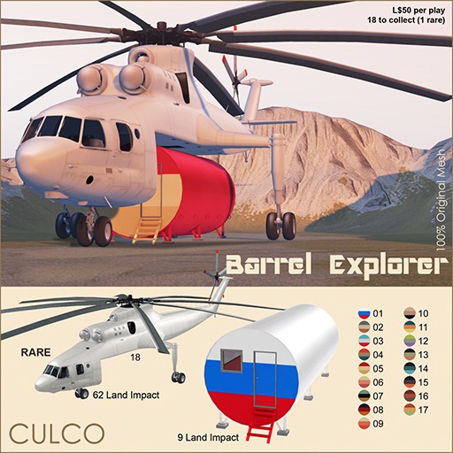 04 -Culco- Barrel Explorer  - Barrel - Orange 9Li