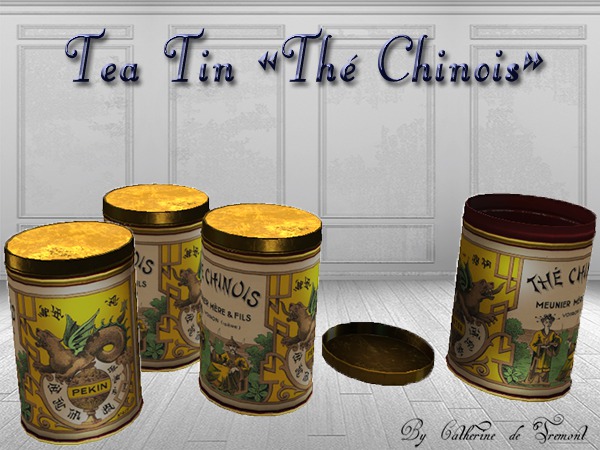 "CdT" tea tin "The Chinois"