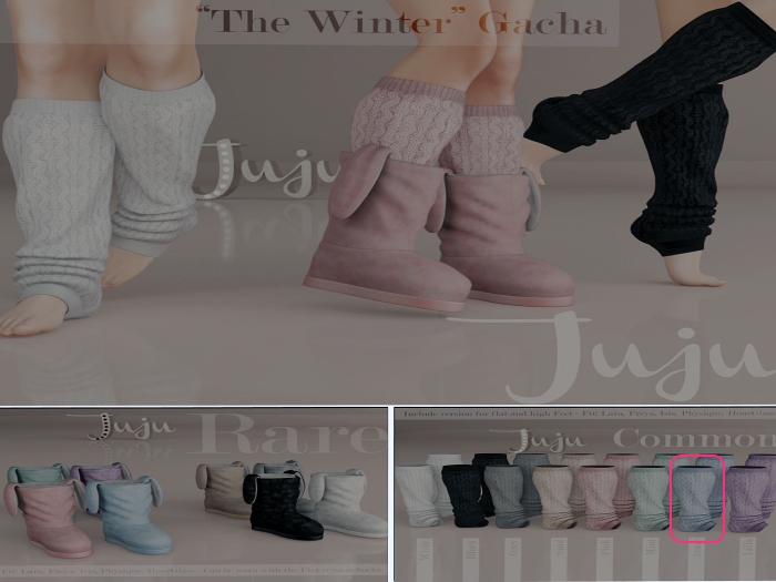 [Juju] The Winter Leg Warmer Azure COMMON