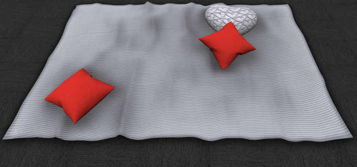 Paindesign Rug with Pillows "Grey Red"