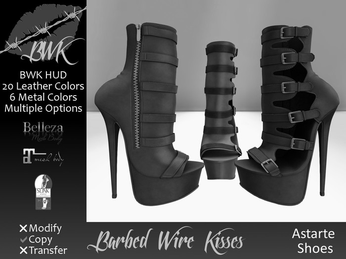 {BWK} DEMO Mesh Astarte Shoes (Boxed)