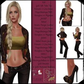 !CGF-*Nova* (Brown) Jeans & Jacket Outfit