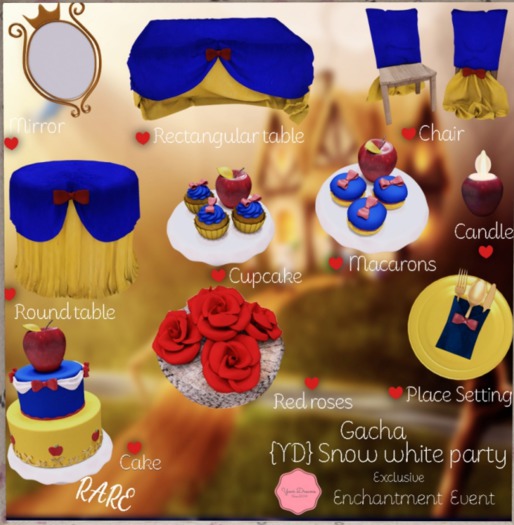{YD} Snow white party - Chair'