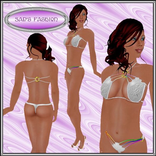 Sap's Fashion White Bikini