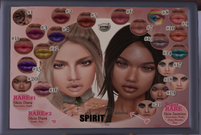 SPIRIT Skins - Super RARE [Catwa apps]