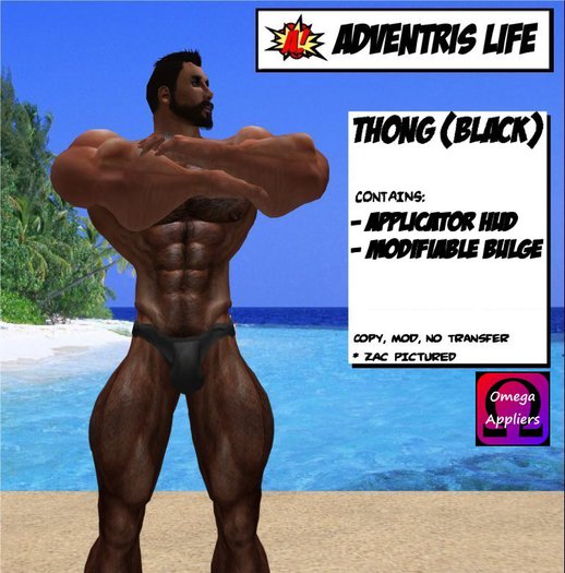 Adventris Life Thong BLACK - OMEGA HUD BOX