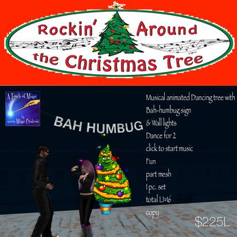 Second Life Marketplace Rocking Around The Christmas Tree Xmas Sac
