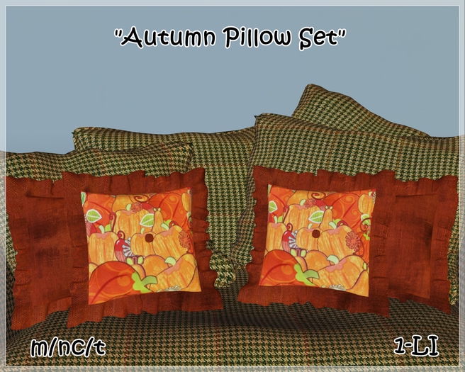 !!! TBGB - " Autumn Ruffled Pillows" by Sej