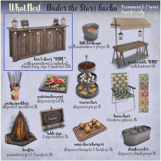 {what next} Under The Stars Bar (boxed) RARE