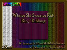 !Kushi! WinterSkiSweaterKnitRIB Textures -WEAR TO UNPACK