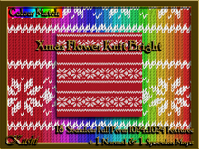 Xmas Flower Knit Bright Seamless Textures