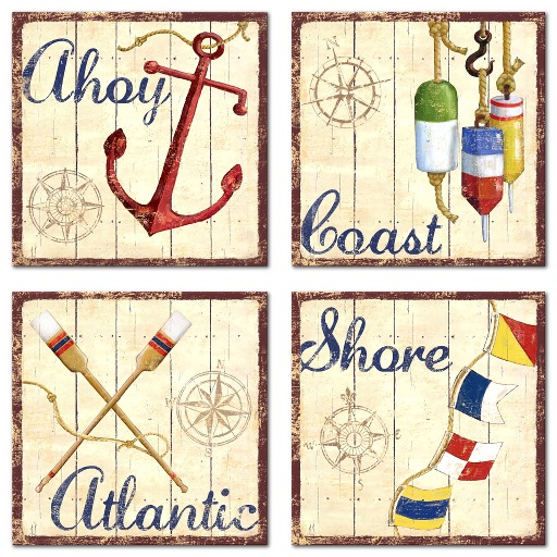 Wall Decor - Shore Quad