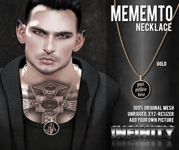 !NFINITY Mememto Necklace - GOLD (add/wear)