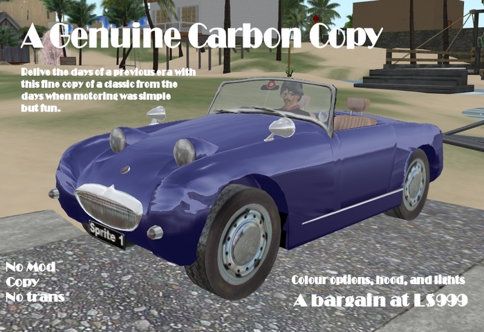 Carbon Copy Sprite 2 Seat Convertible