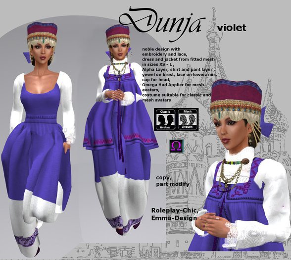 RP-Chic Dunja violet russian Lady