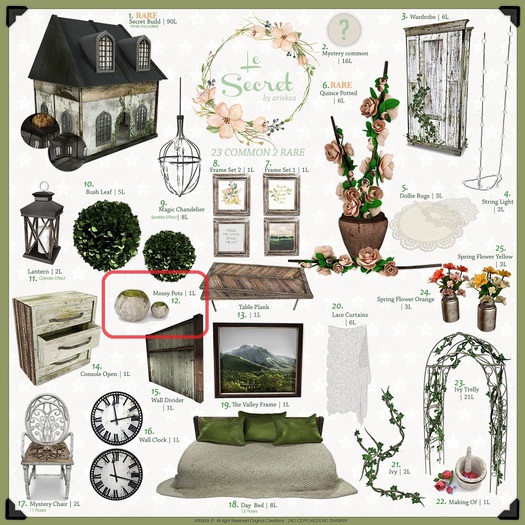 Ariskea [Le Secret] Mossy Pots