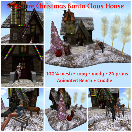 S*R.store Christmas Santa Claus House