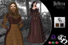 C&N Medieval dress Gadea browm belleza